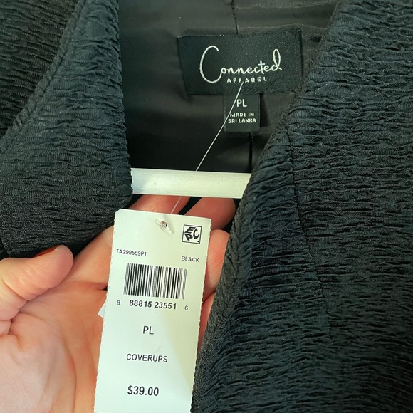 NWT Connected Apparel Petite Large Cropped Open Blazer - Picture 2 of 4